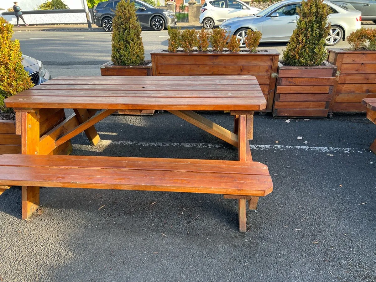 Heavy duty picnic bench - Image 1