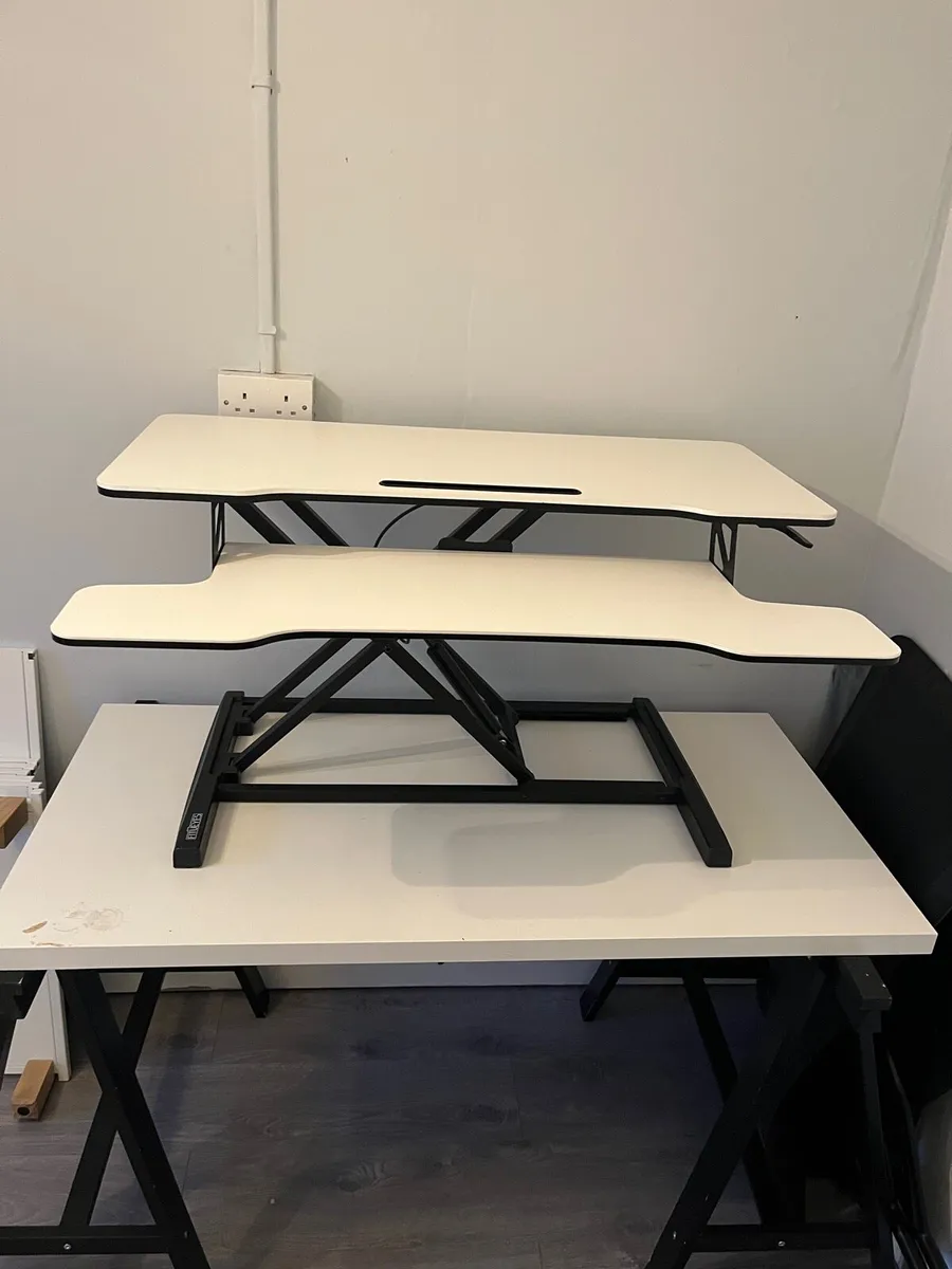 Adjustable Standing Desk Converter –  Sit andStand - Image 1