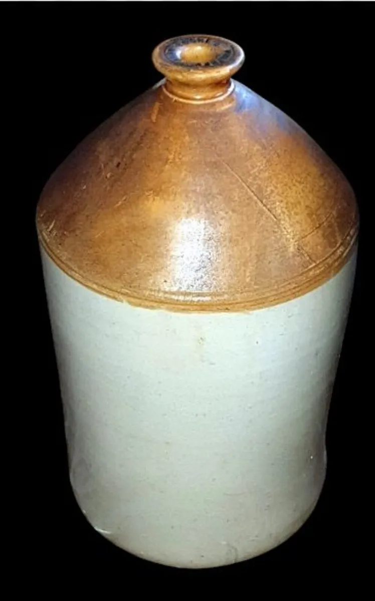 Antique Large 22" Stoneware Flagon – John Cooke's - Image 1