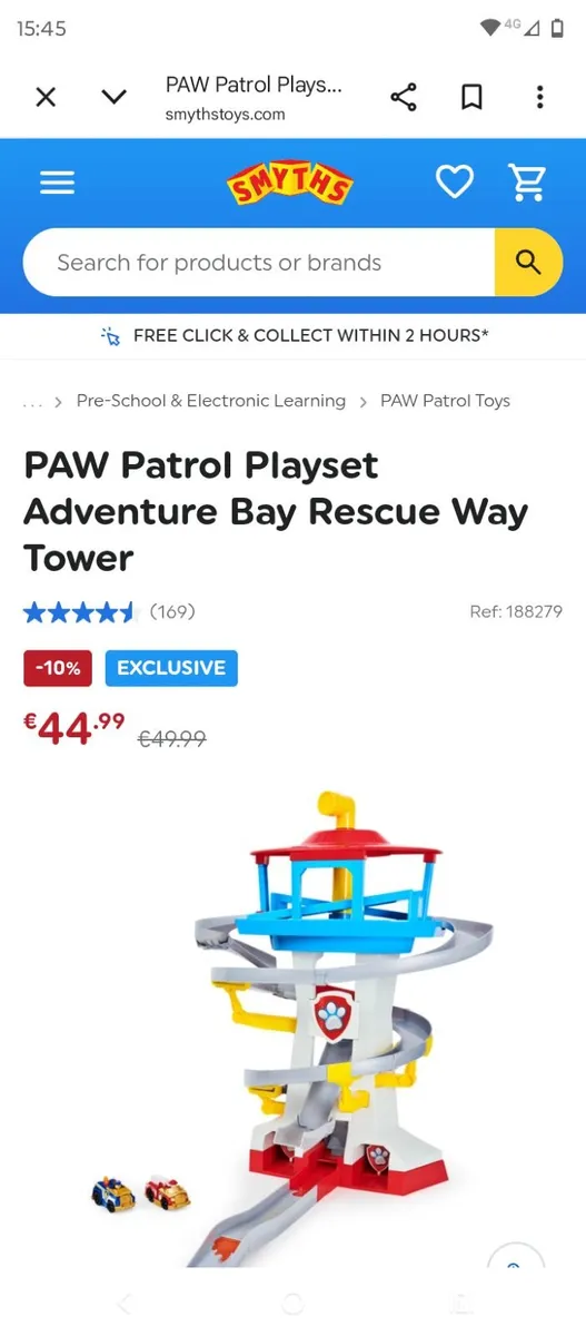 Paw patrol playset adventure bay rescue way tower - Image 2