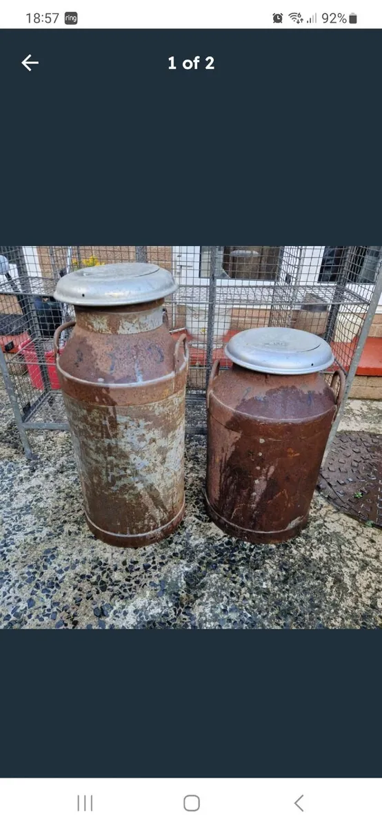 Vintage  milk churns