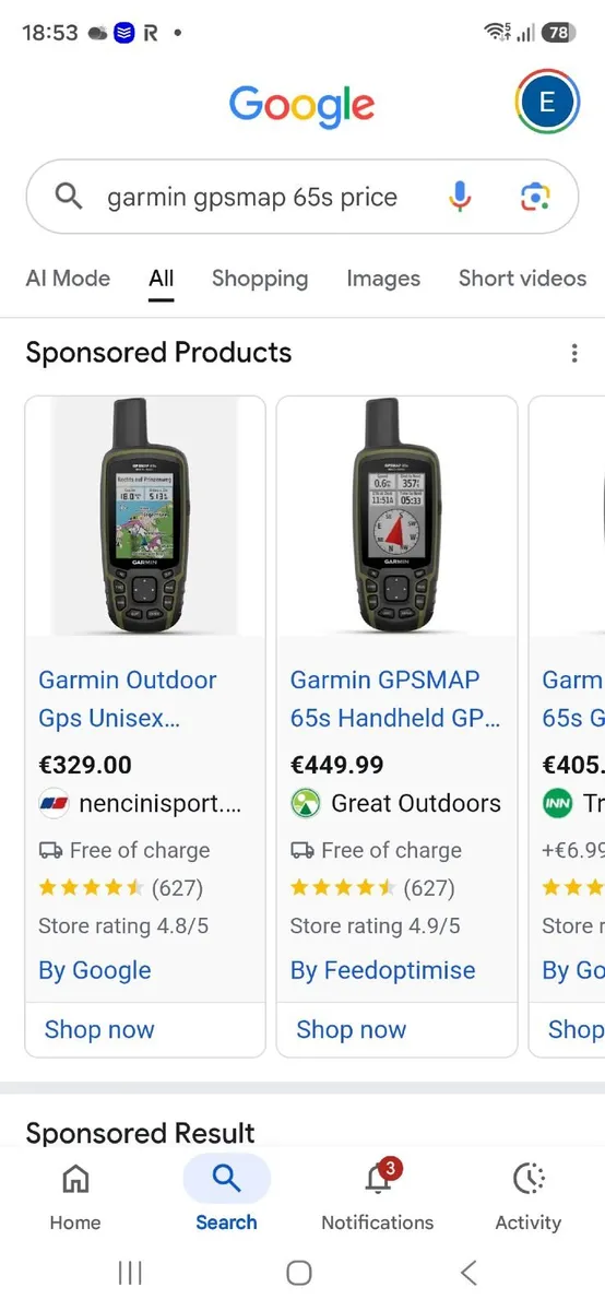 Garmin gps devise - Image 1