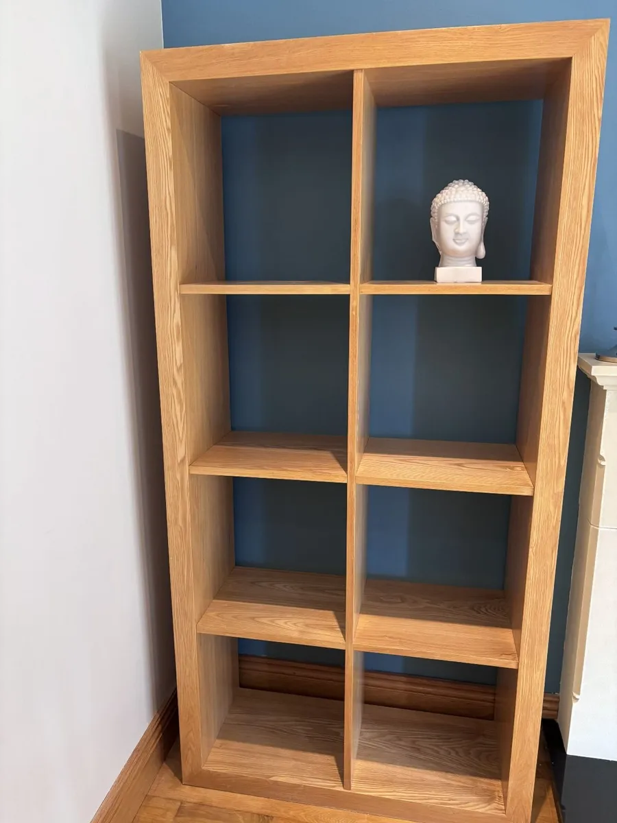 Oak Cube Shelving Unit 6ft x 3ft x 1ft - Image 1