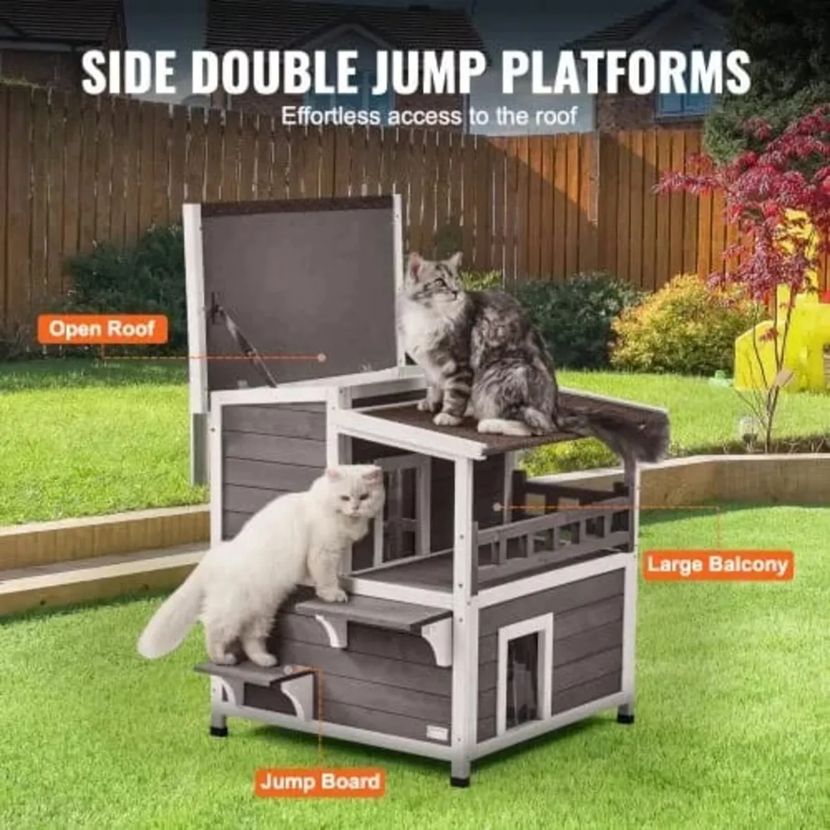 Outdoor Cat House Weatherproof, Feral Cat Shelter - Image 4