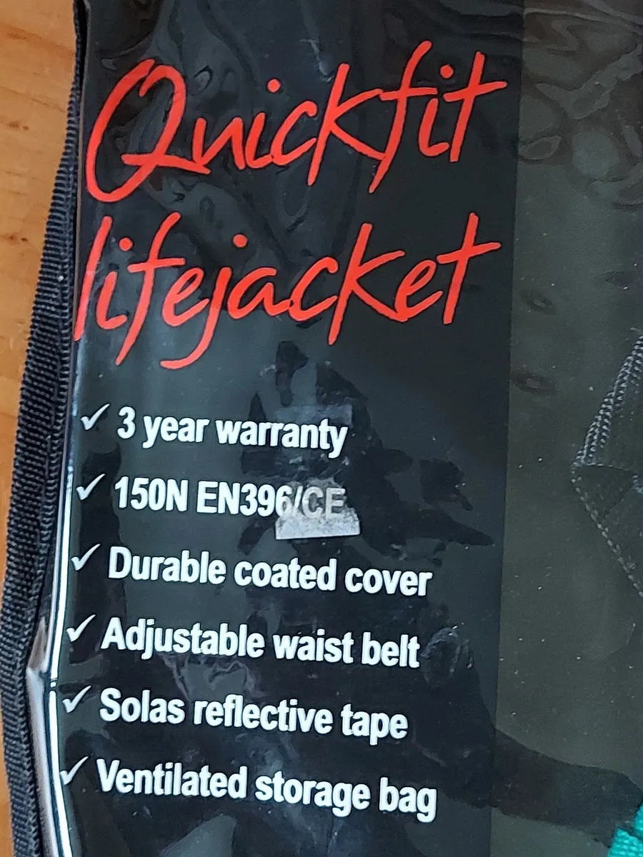 NEW SEALED Quickfit Yachting LifeJacket, - Image 2