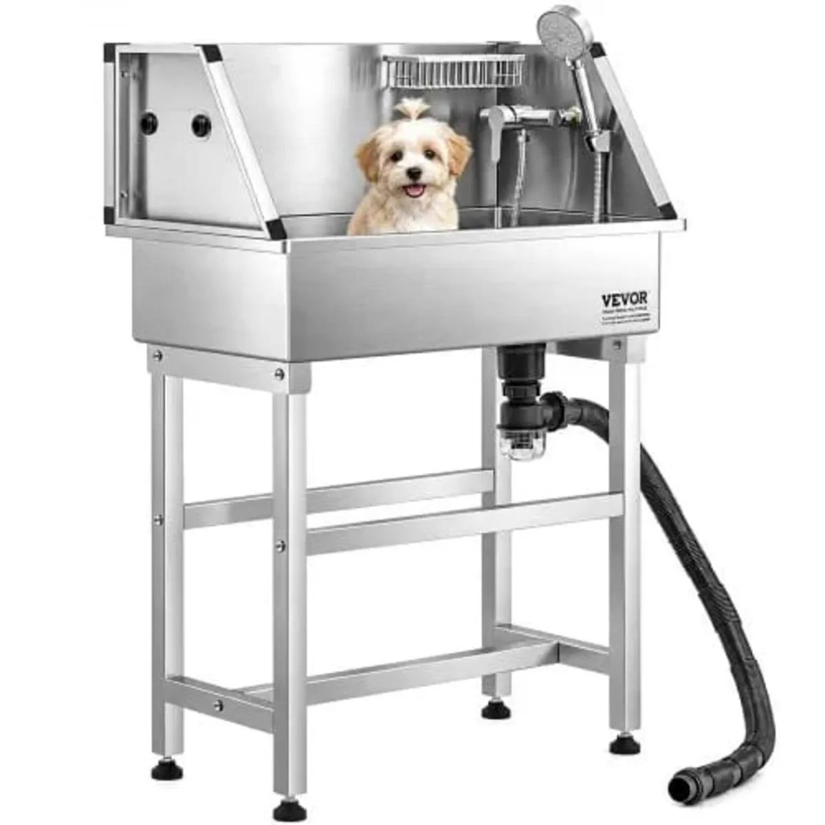 86.4 cm Stainless Steel Dog Washing Station, Pet G - Image 1