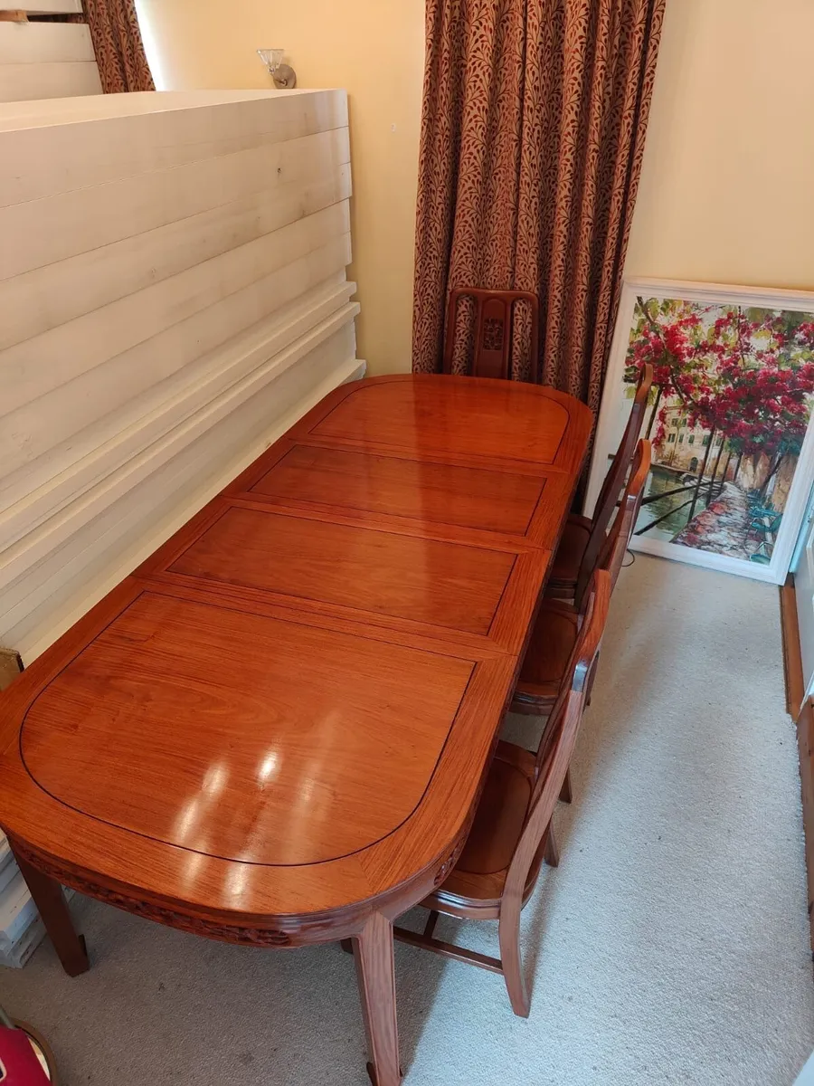 Bargain Exceptional Rosewood Table & 8 chairs - Image 3