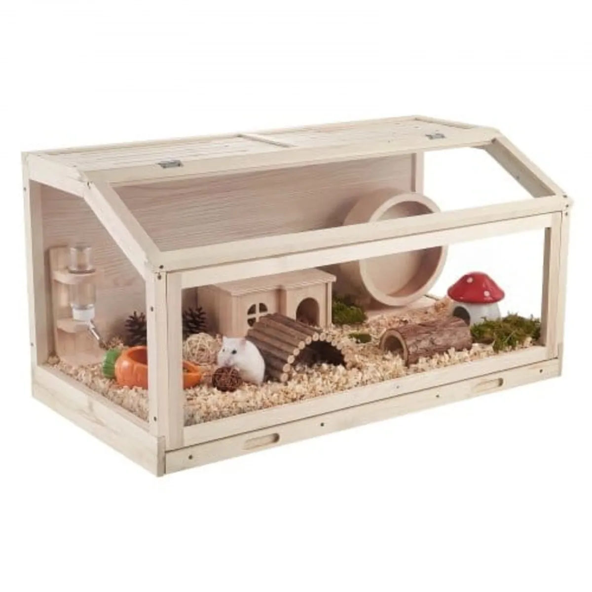 Wooden Hamster Cage 1000 x 520 x 505 mm 270° Viewi - Image 1