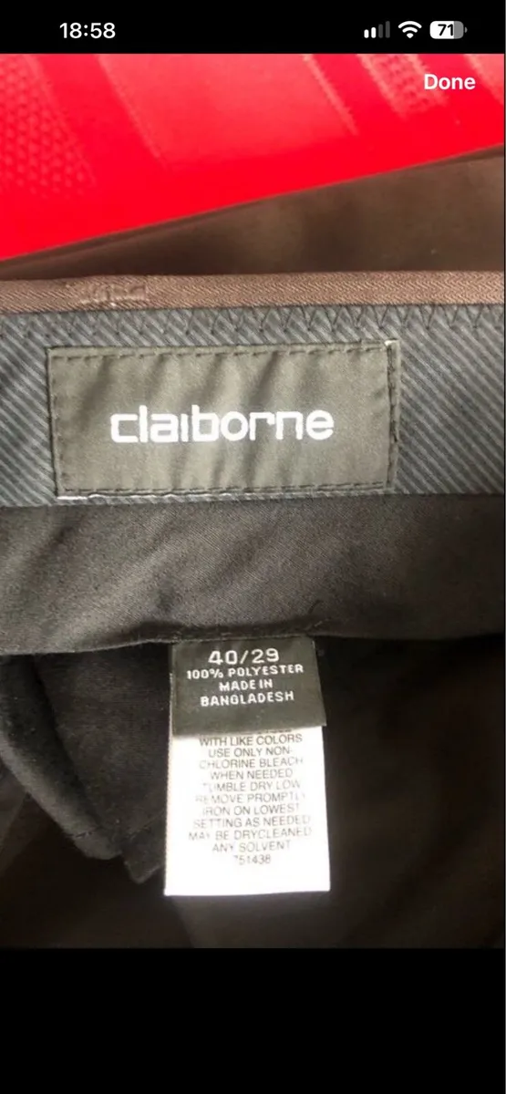 Mens trousers size W40”x L29” €10 - Image 3