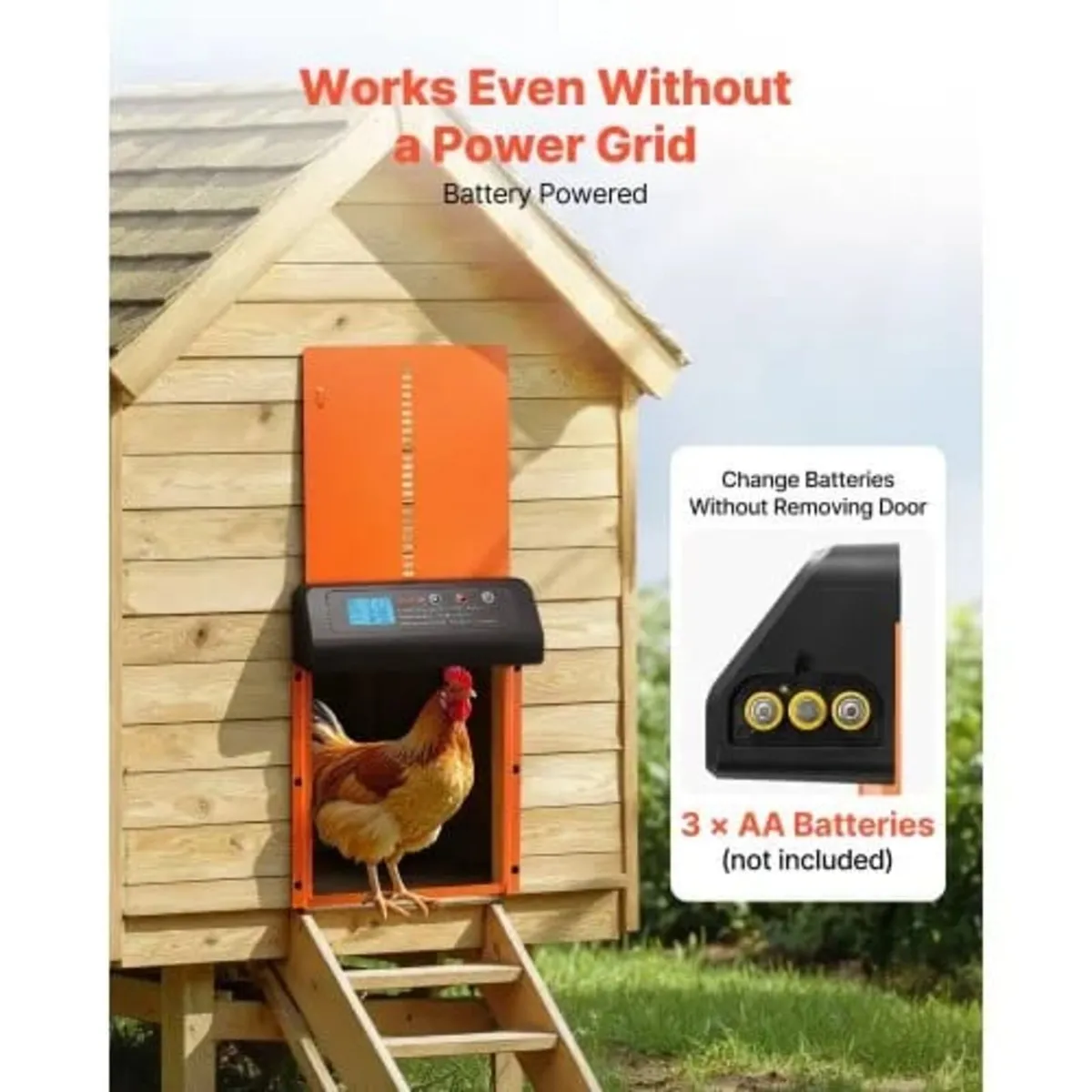 Automatic Chicken Coop Door, Battery Powered Chick - Image 3