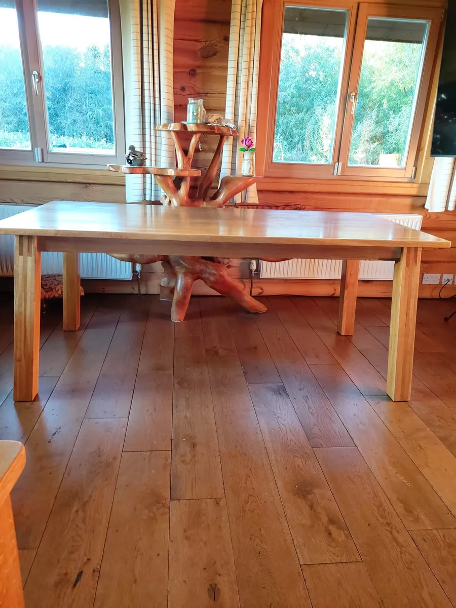 Solid Oak Table - Image 4