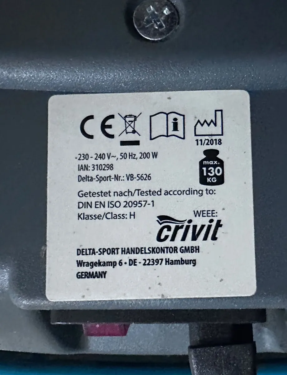 Crivit Massage Vibrating Platform Drainage Weight - Image 2