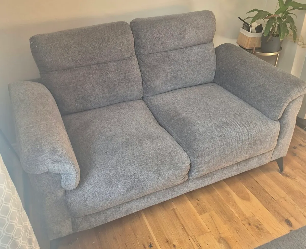 Grey 2 seater couch - Image 3