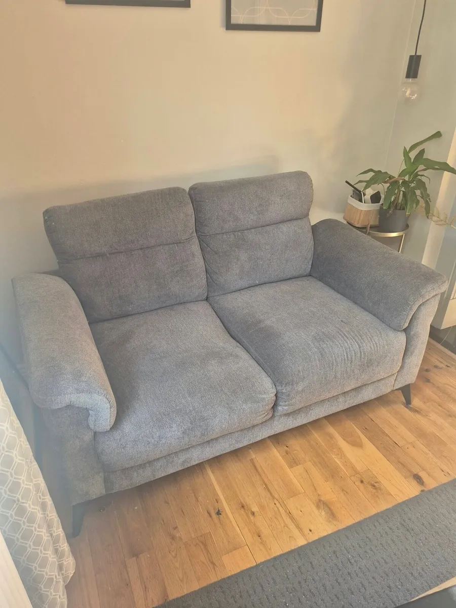 Grey 2 seater couch - Image 2