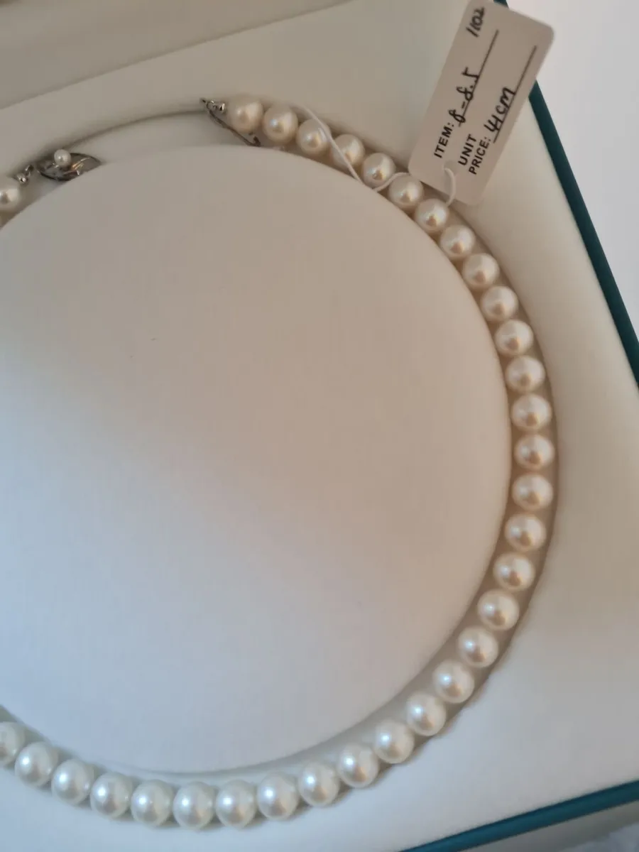 Xmas Gift Genuine Japanese Akoya Pearl Necklace - Image 4