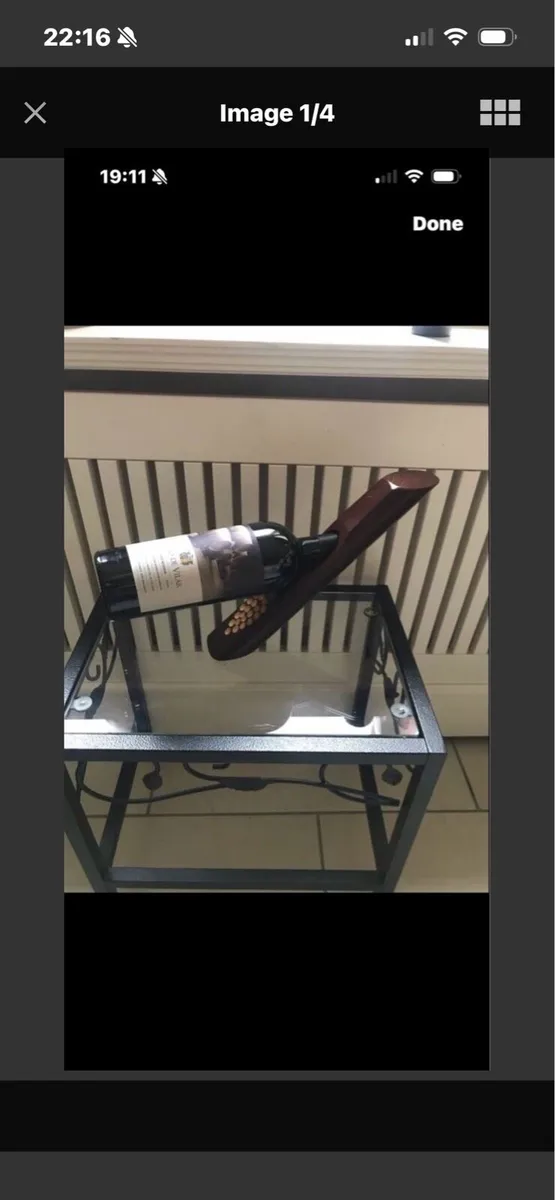 Wooden Balanced Wine Hollder - Image 1