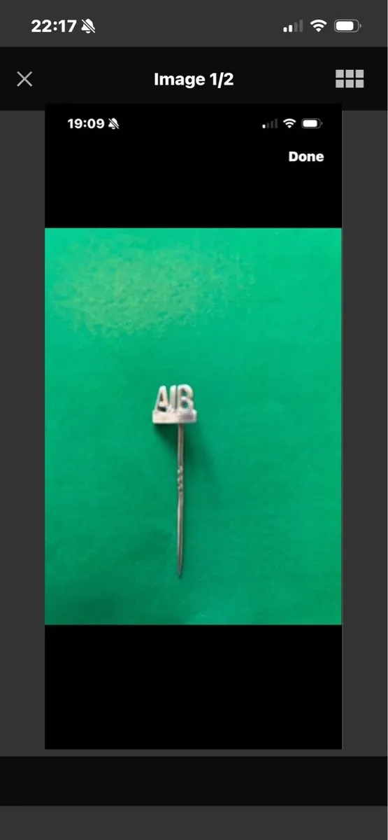 Silver AIB Lapel Pin - Image 1