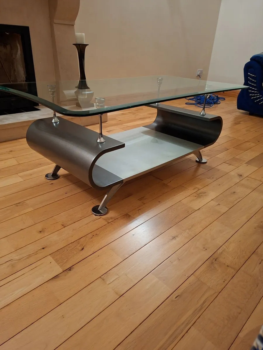 Glass coffee table - Image 3