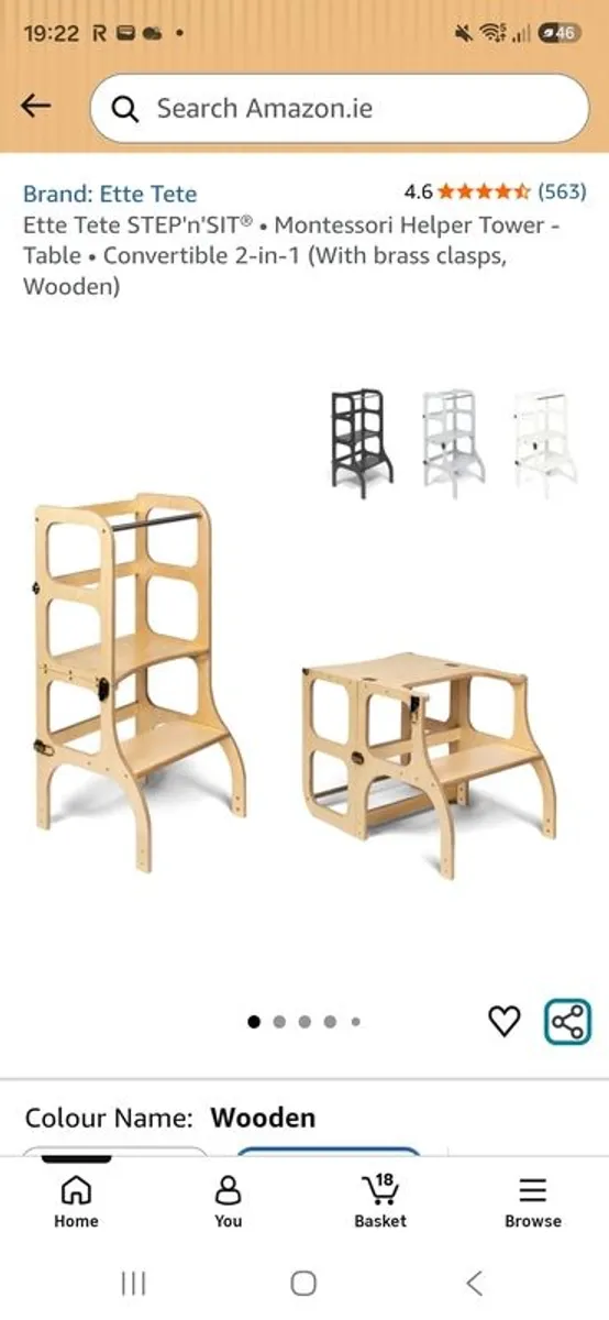 Convertible Kitchen Helper/ Toddler Desk - Image 1