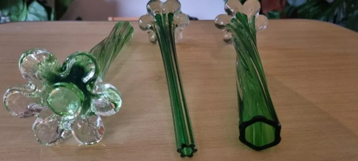 Three vintage elephant foot vases - Image 3