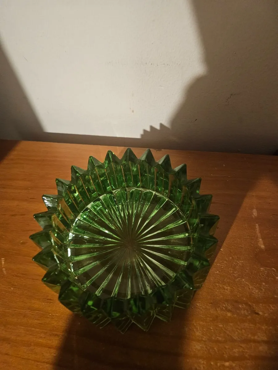 Vintage Retro Green Ashtray - Image 2