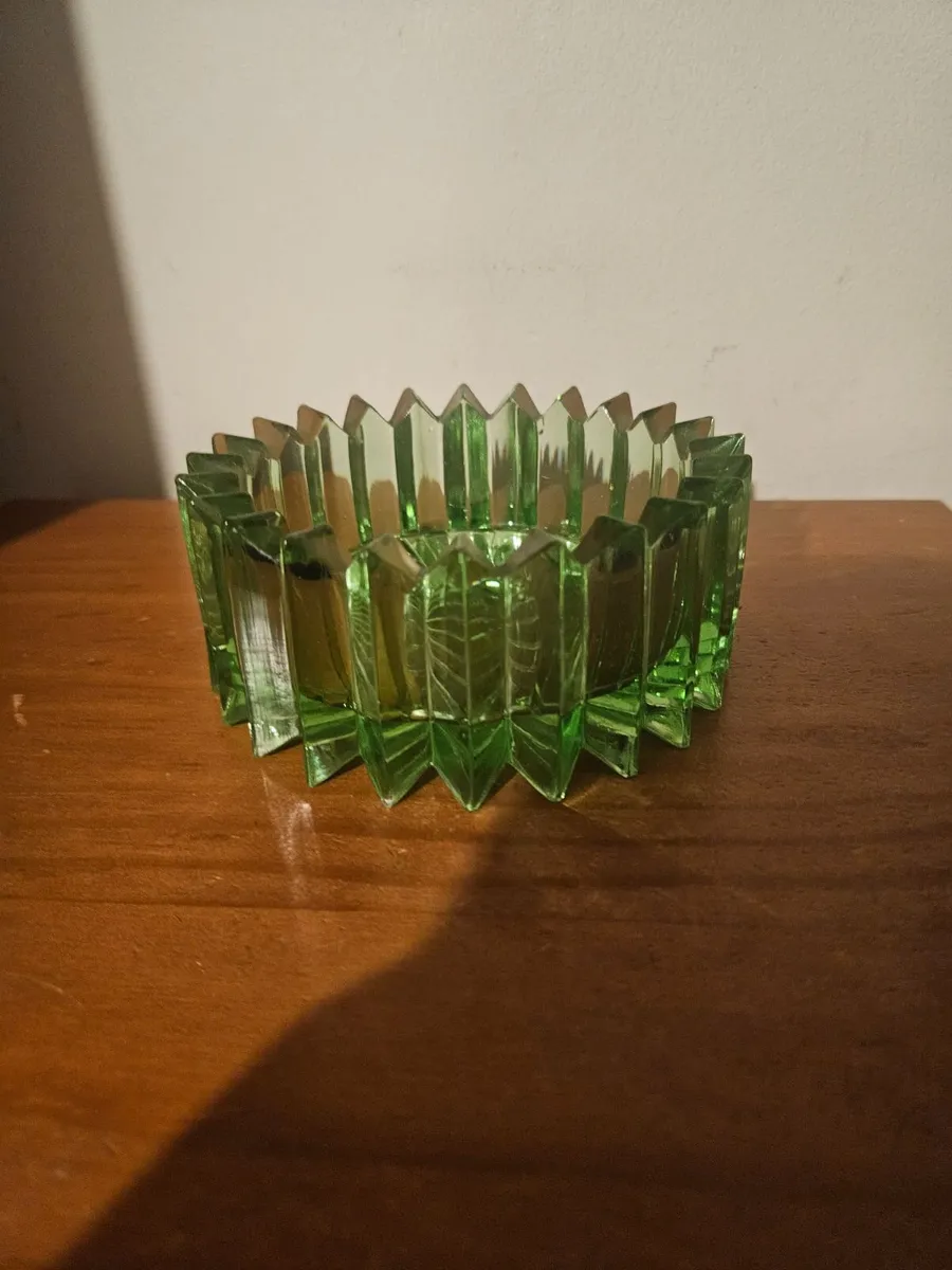 Vintage Retro Green Ashtray - Image 3