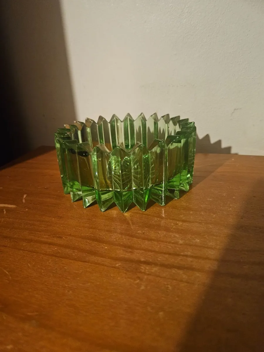 Vintage Retro Green Ashtray - Image 4