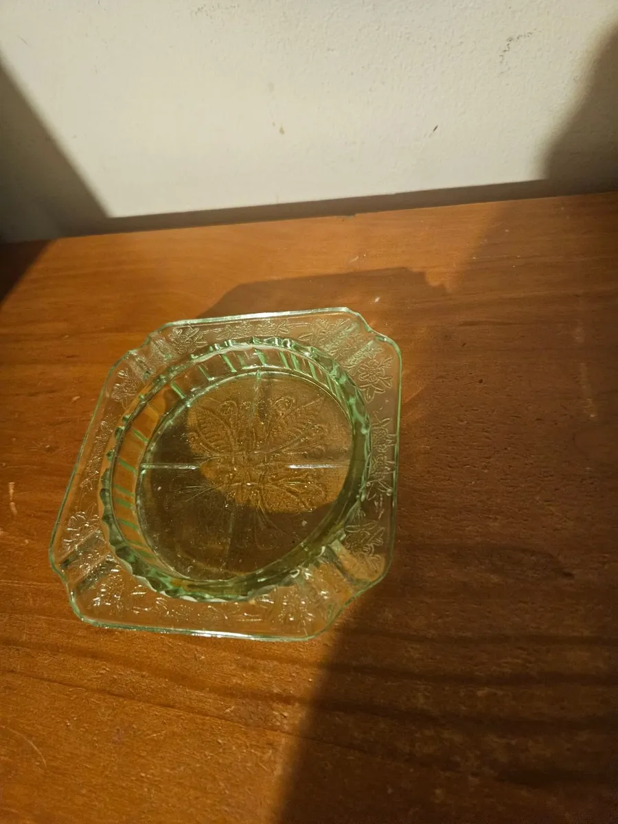 Vintage Retro Green Ashtray - Image 2