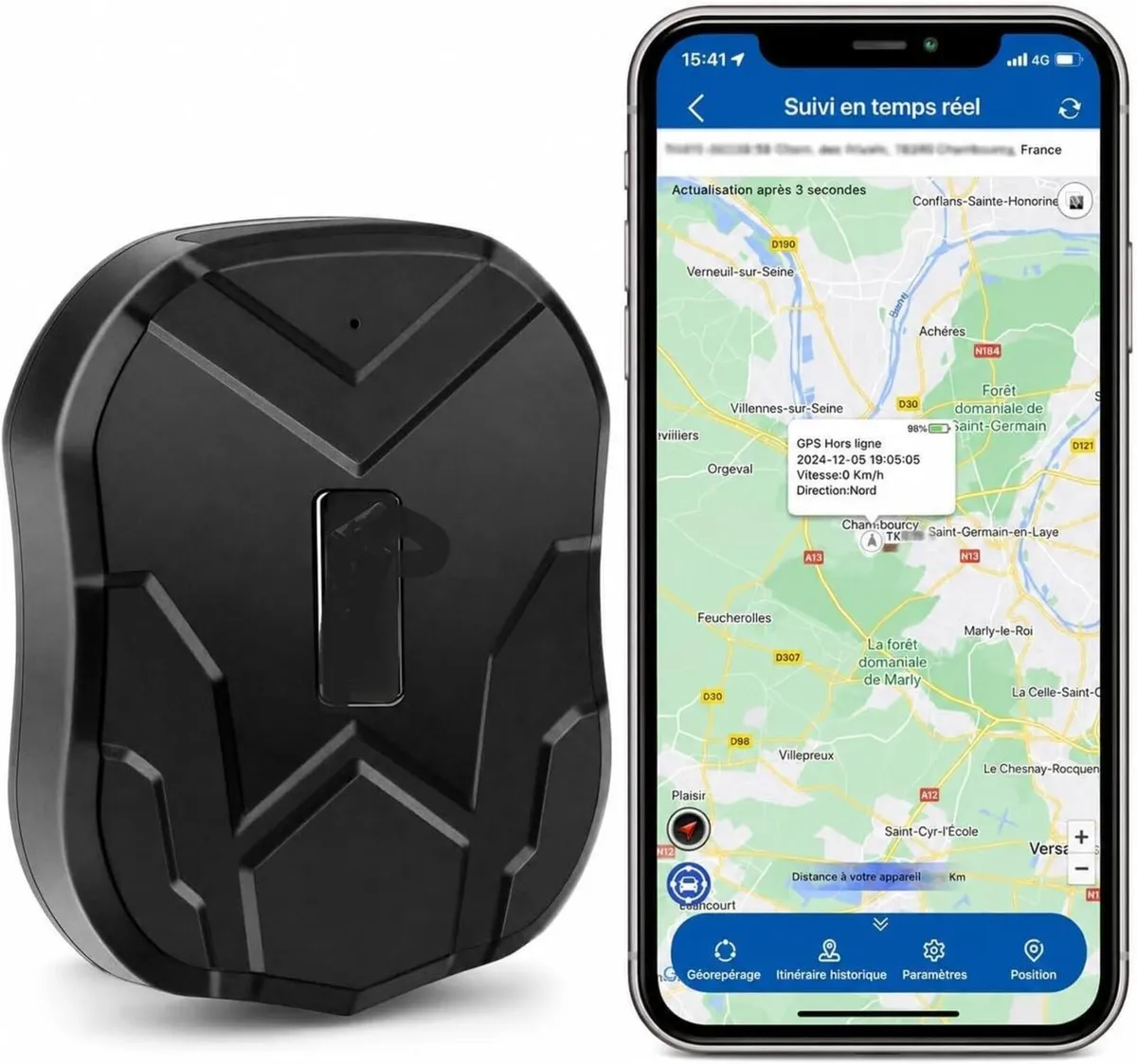 4G GPS Tracker with Magnetic Mount and Real Time - Image 1