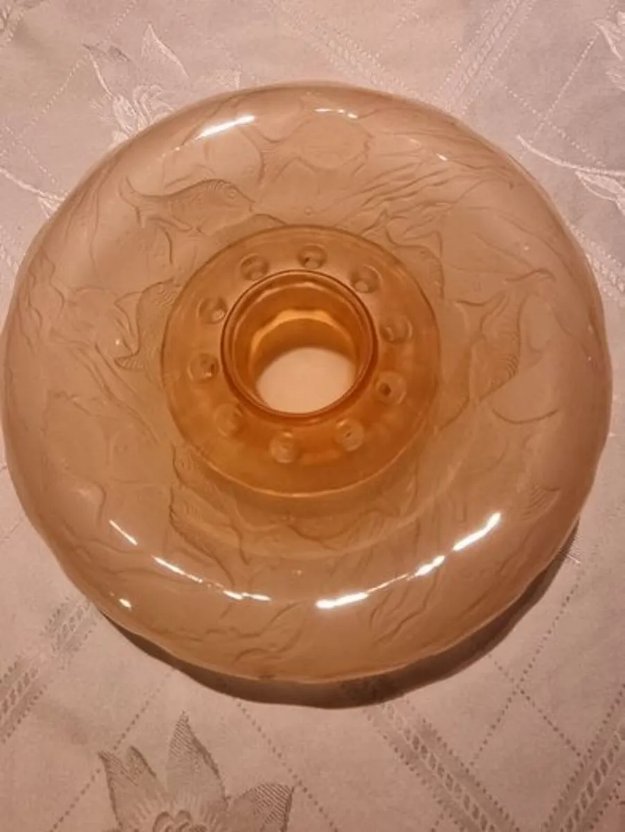 Art Deco Glass Rose Bowl - Image 1