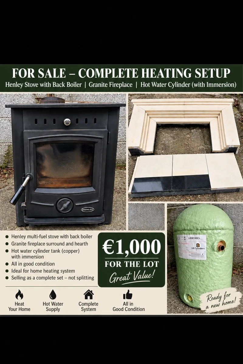 Stove , Fireplace , hot tank - Image 1