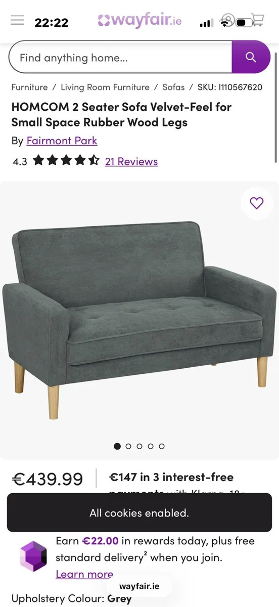 2 seater sod brand new