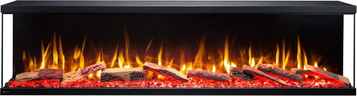 3 sides electric fireplace. 25% OFF. FREE delivery - Image 4