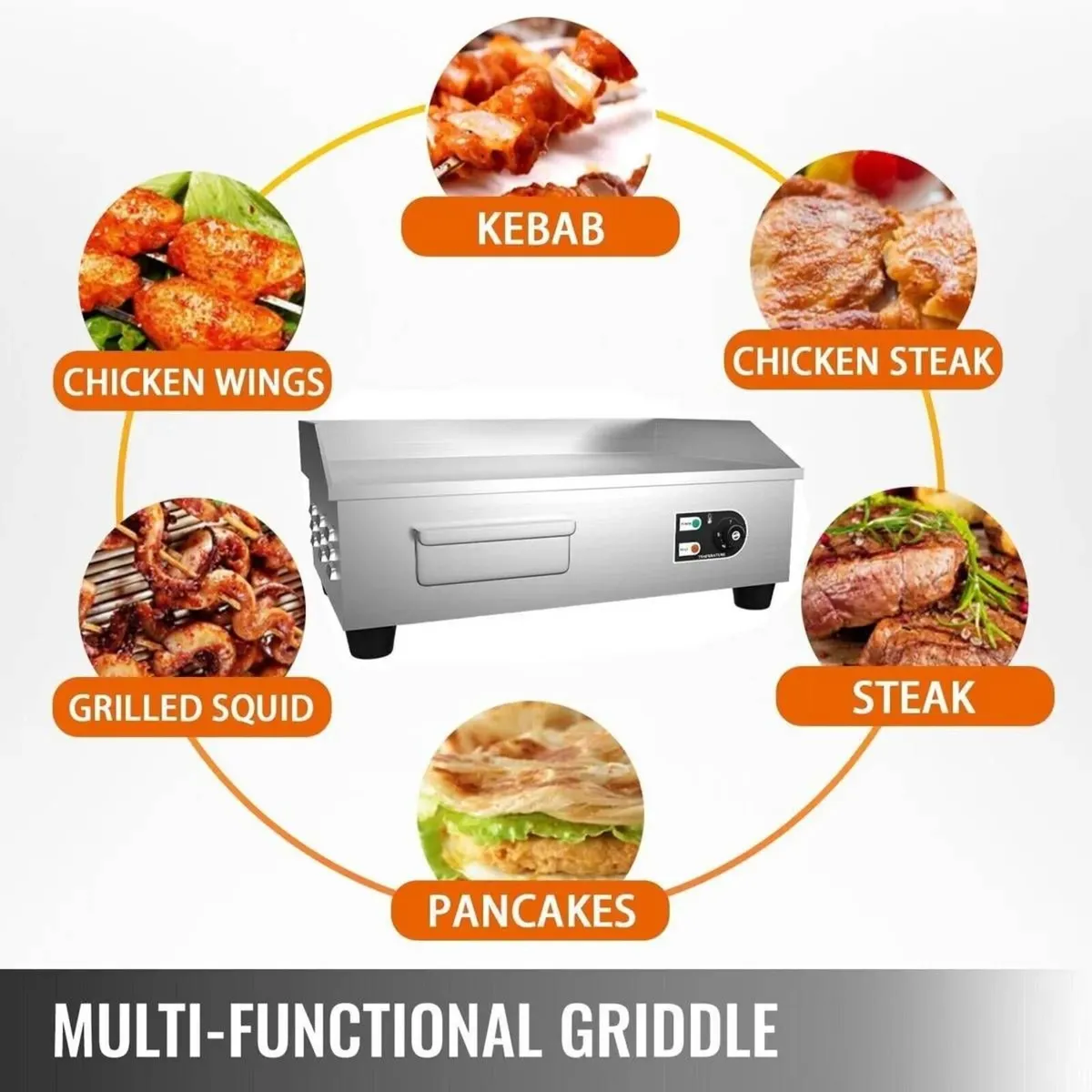 Electric Griddle Hotplate 22 Inch Flat Top Grill - Image 4