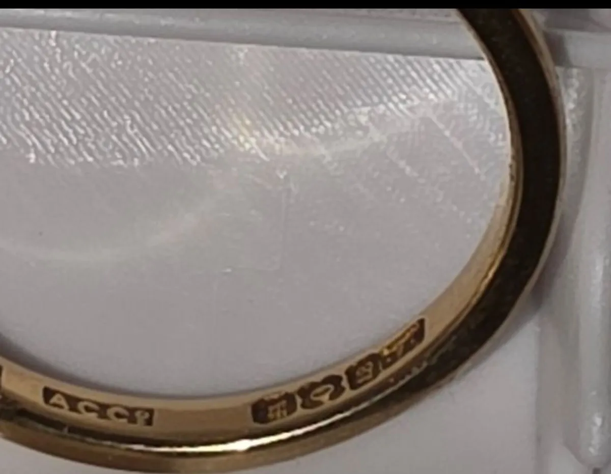 1910 18ct Gold wedding Ring - Image 2