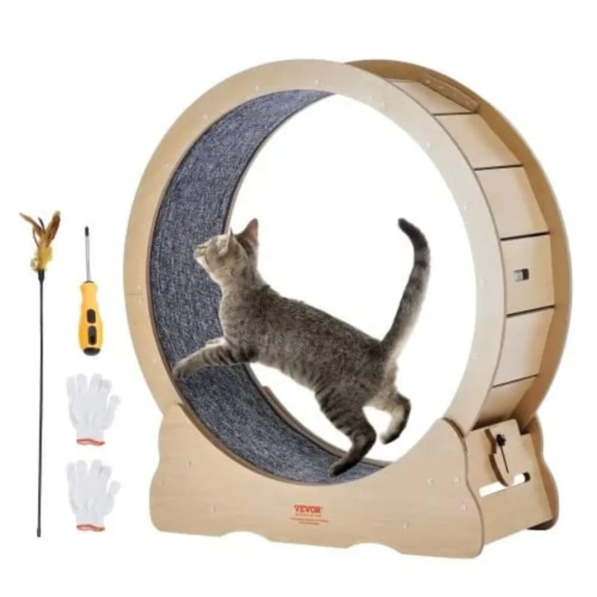 Cat Exercise Wheel, Large Cat Treadmill Wheel for - Image 1