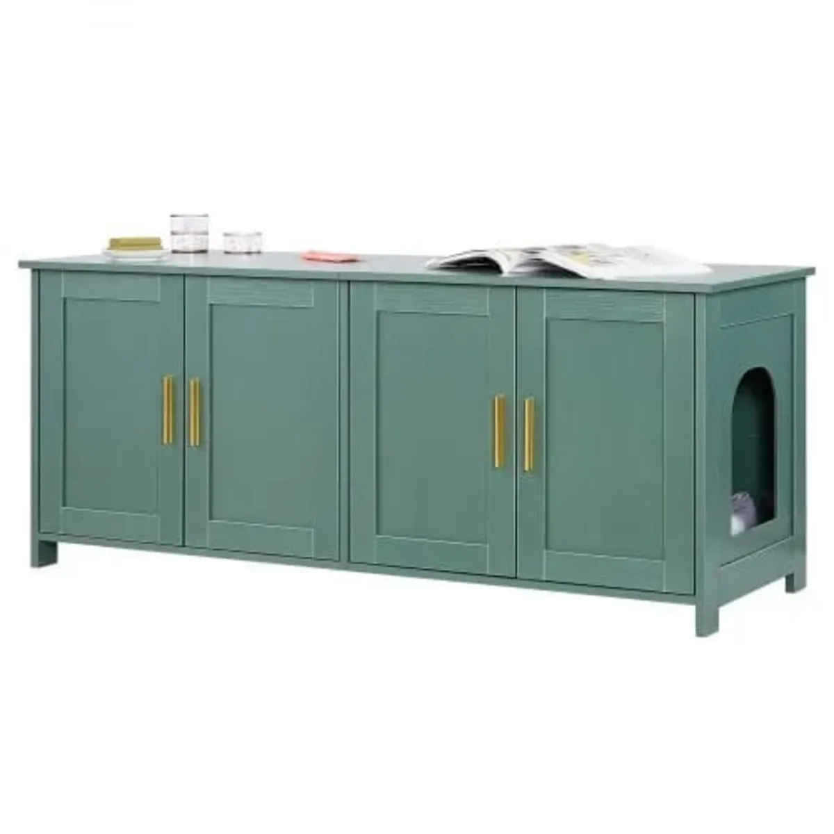 Cat Litter Box Enclosure for Multi Cats, 120cm Hid - Image 1