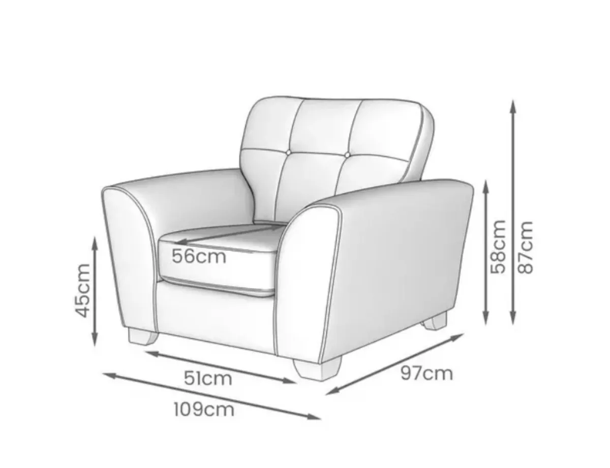 Corner couch and armchair - Image 1