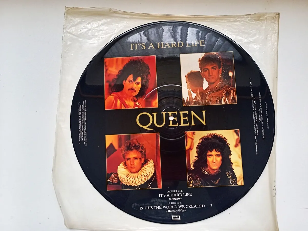 QUEEN  ITS  A  HARD  LIFE   12,,  PICTURE DISC - Image 3