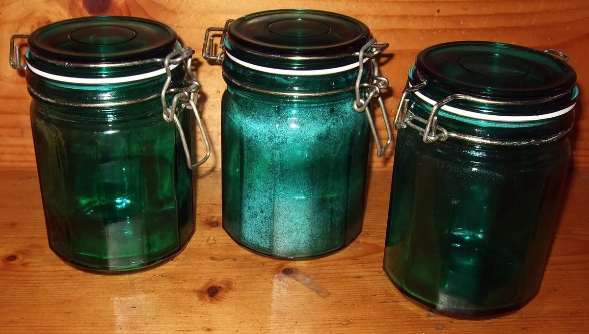 Rare Vintage Harrods Cookshop Glass Storage Jars - Image 4