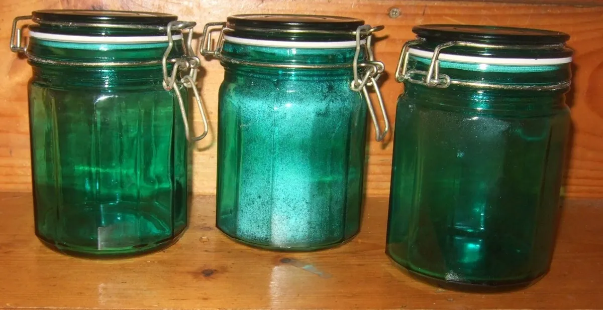 Rare Vintage Harrods Cookshop Glass Storage Jars - Image 3