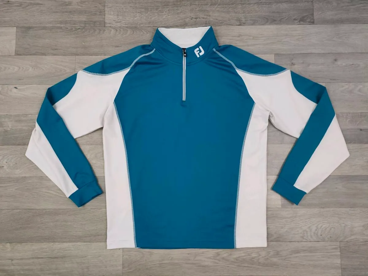 FootJoy FJ Half Zip Golf Jumper Mens Medium - Image 1