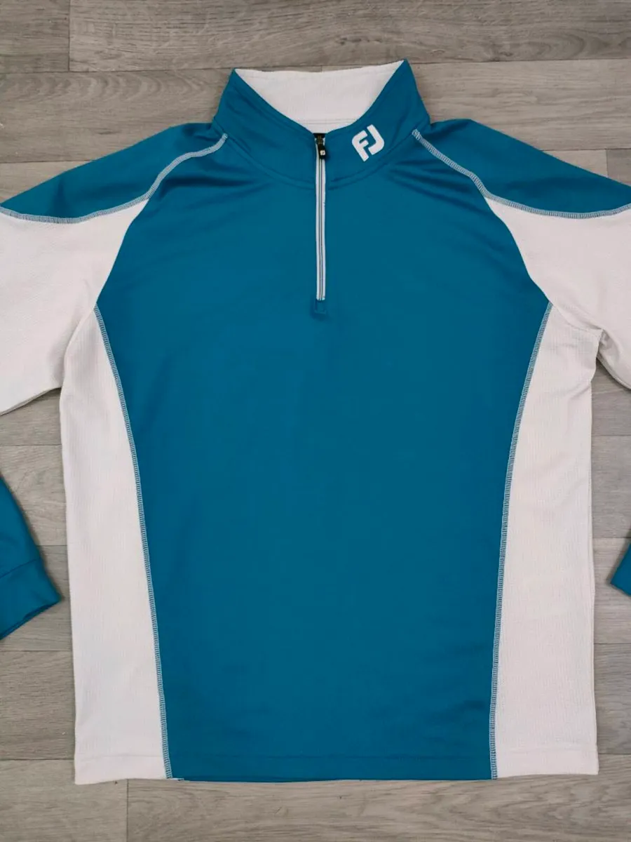 FootJoy FJ Half Zip Golf Jumper Mens Medium - Image 2
