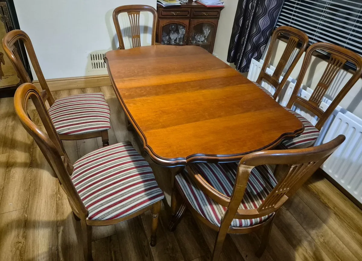 Wooden table and chairs