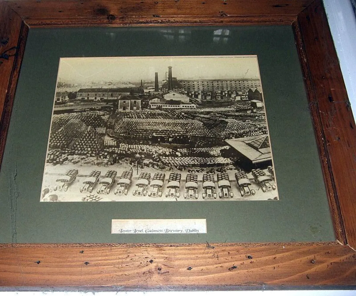 Vintage Framed Guinness Brewery Print–"Lower Level - Image 2