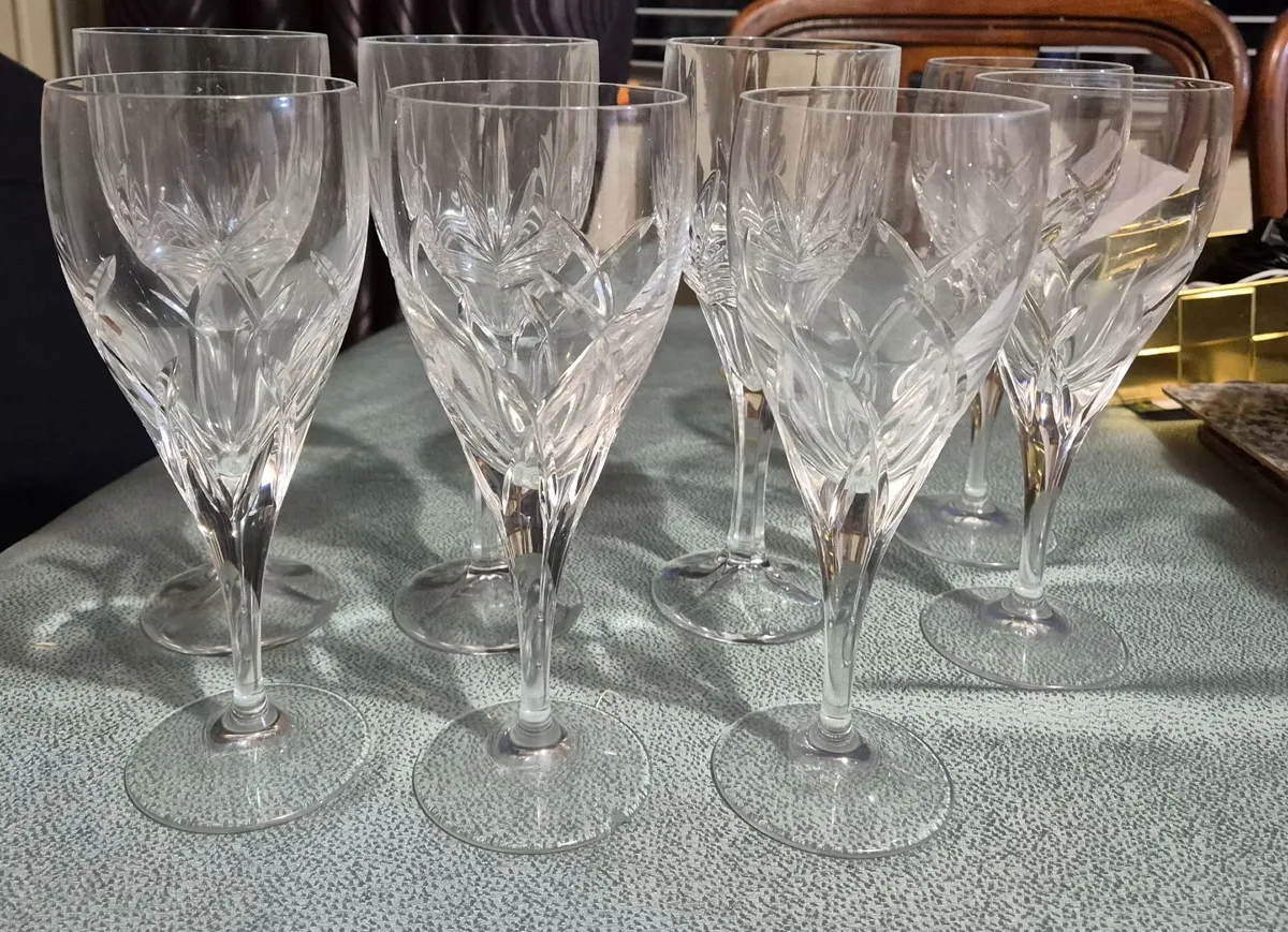 Crystal wine glasses