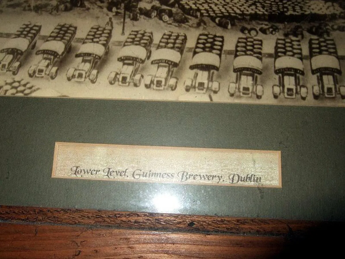 Vintage Framed Guinness Brewery Print–"Lower Level - Image 3
