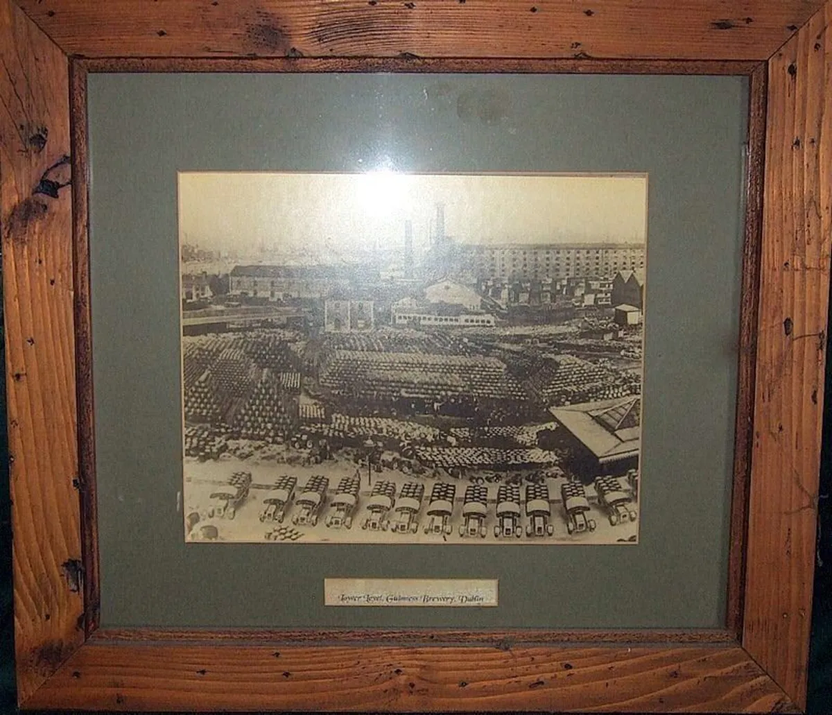 Vintage Framed Guinness Brewery Print–"Lower Level - Image 4