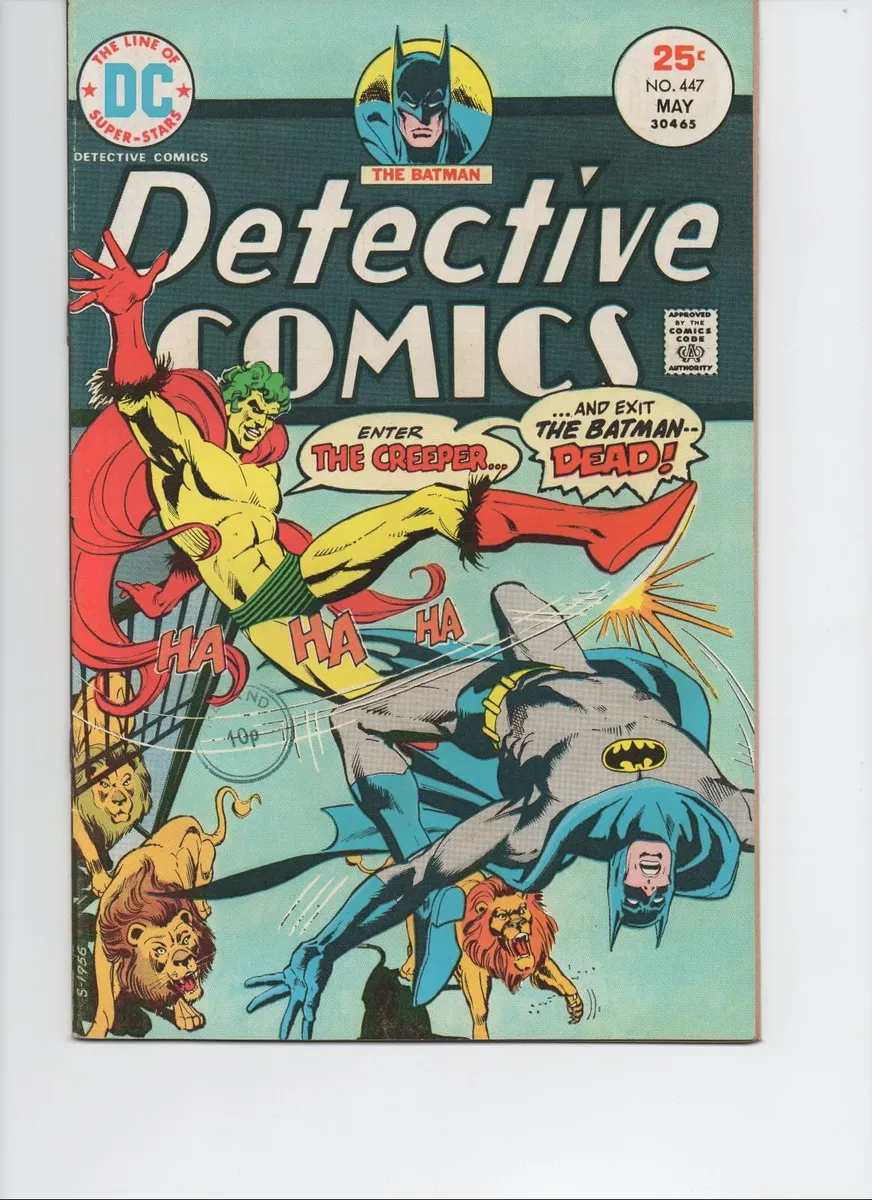 DETECTIVE COMICS #447 Enter: The Creeper 1975 DC - Image 1