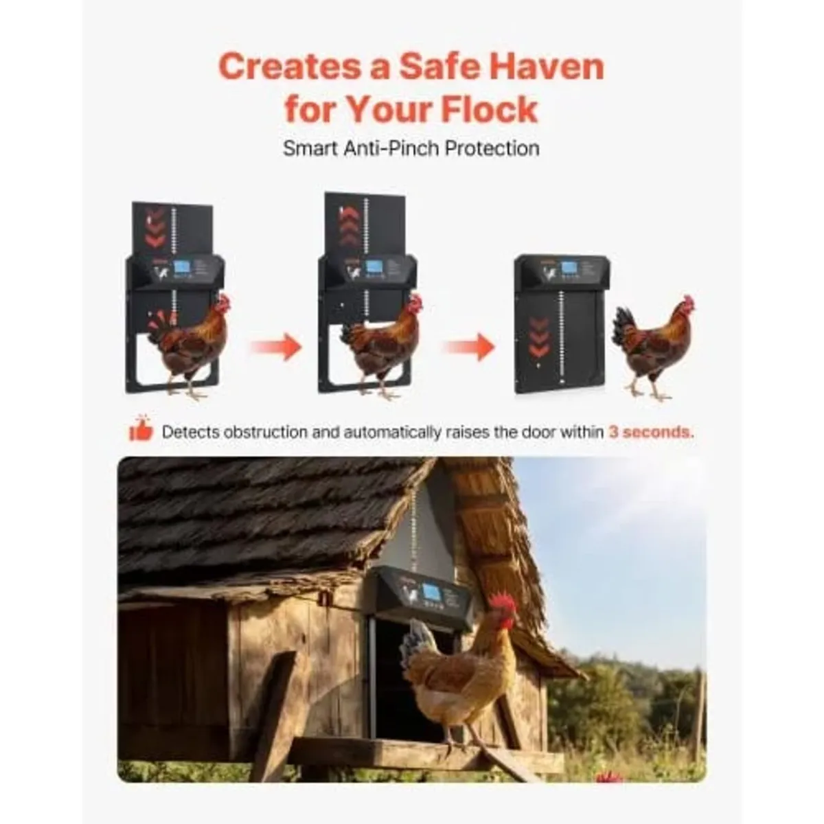 Automatic Chicken Coop Door, DC & Battery Powered - Image 3